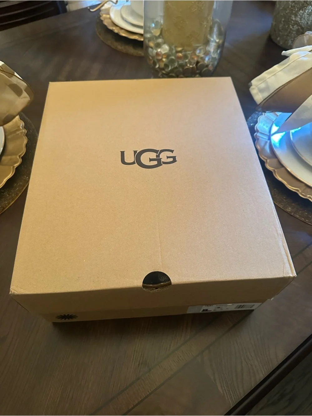 Brand New Women’s Size 8 UGG Glossy Royal Blue Chunky Rain Boots
